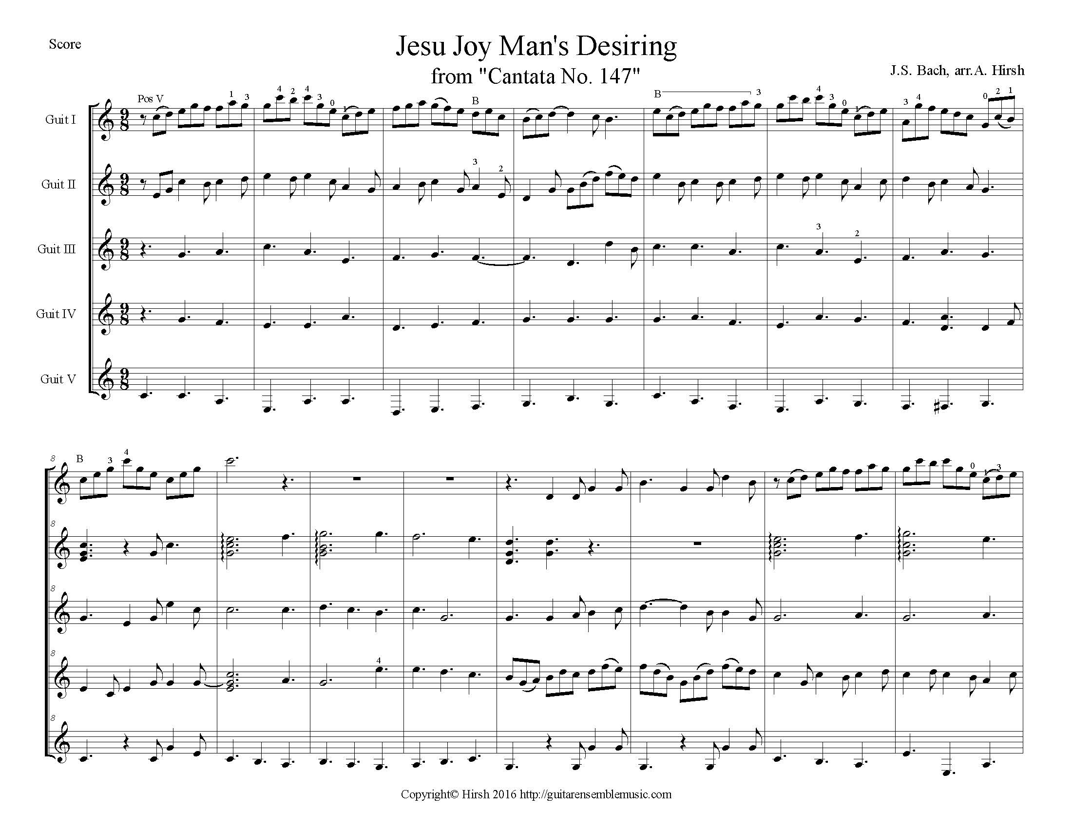 Jesu Joy Of Man S Desiring From Cantata No 147 M